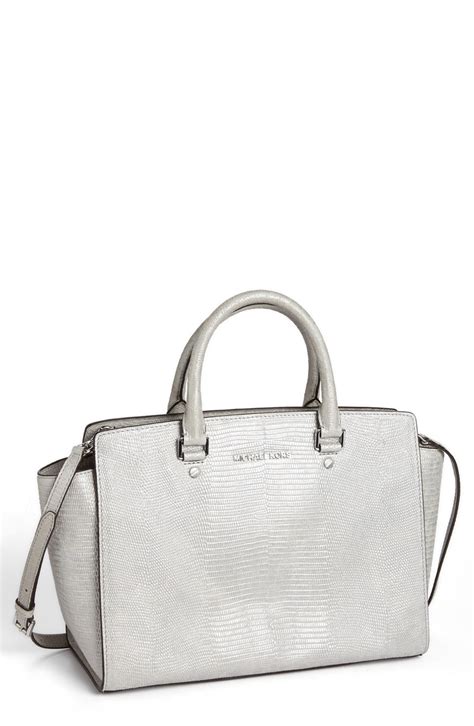 selma embossed leather satchel michael kors|Michael Kors selma satchel.